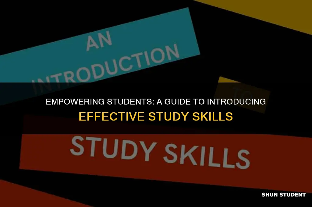 how to introduce your student to study skills