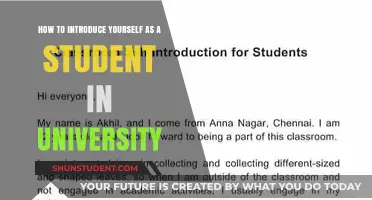 Introducing Yourself at University: A Student's Guide
