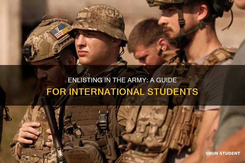 how to join the army as an international student