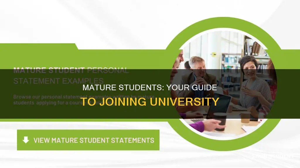 how to join university as a mature student