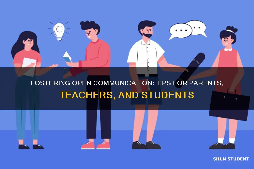 how to keep open commnication with parents teacher student