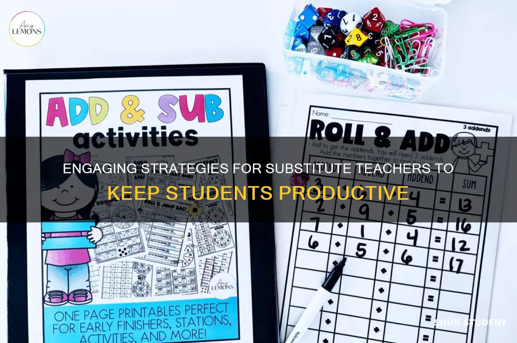 how to keep students busy as a substitute teacher