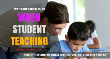 Engaging Strategies to Maintain Active Subbing During Student Teaching