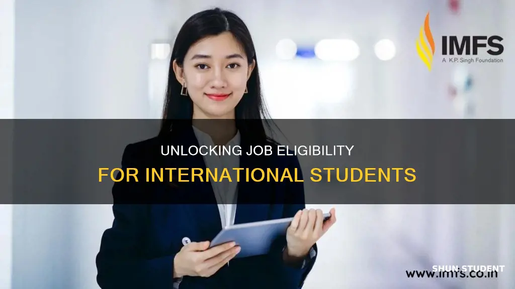 how to know which jobs international students are eligble for