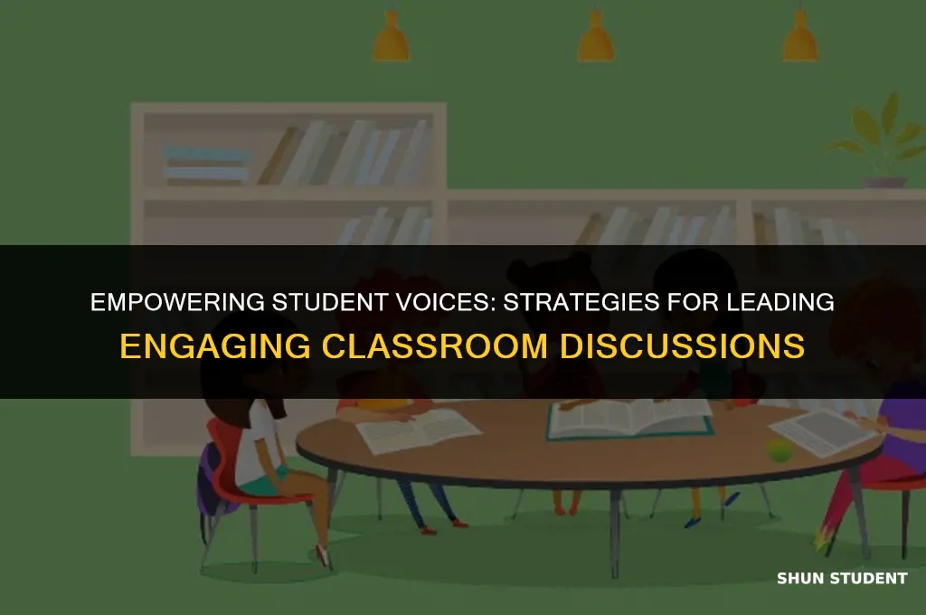 how to lead a discussion in class student led