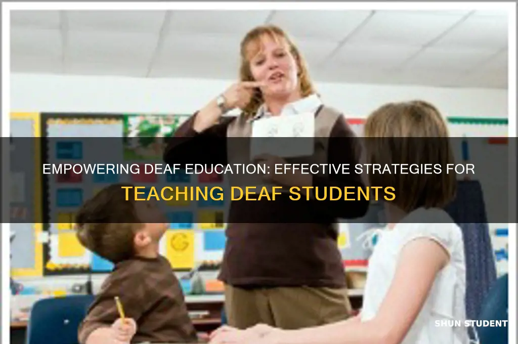 how to learn to teach to deaf students