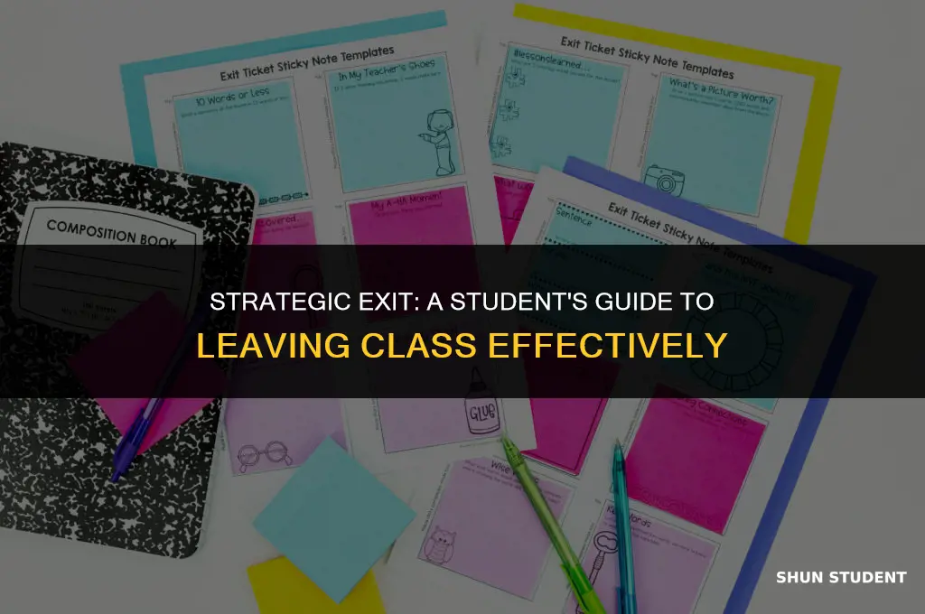 how to leave a class as a student