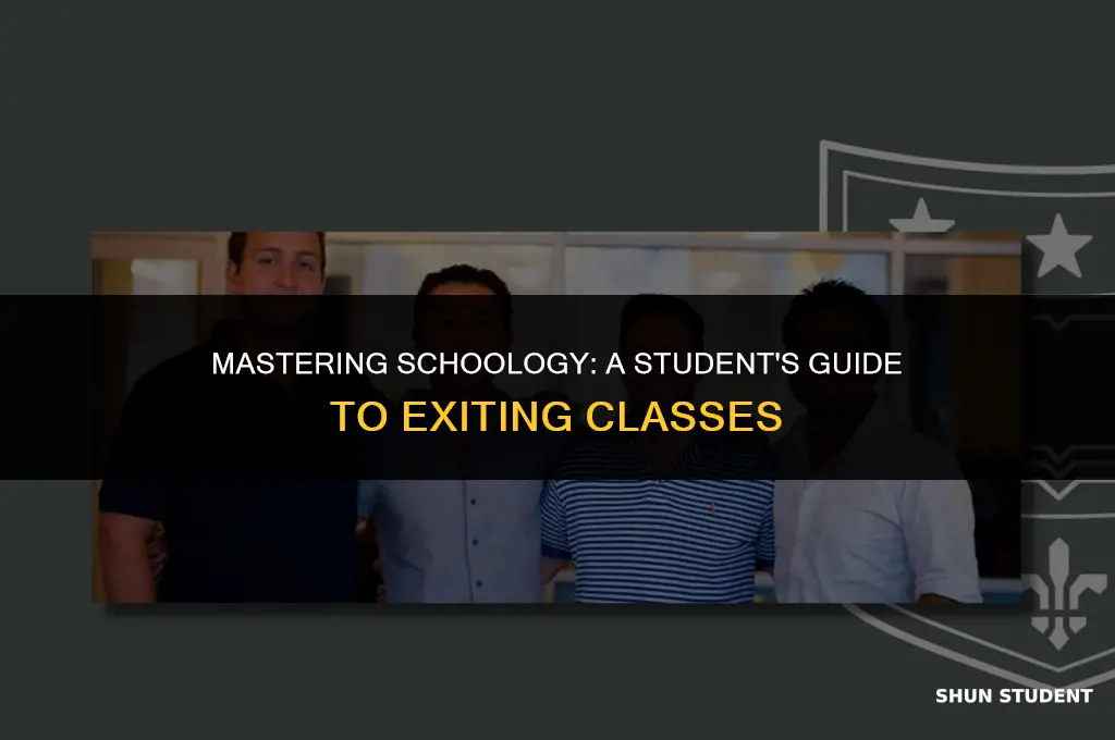how to leave a class in schoology as a student