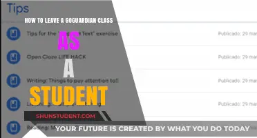 Steps to Exit a GoGuardian Class as a Student