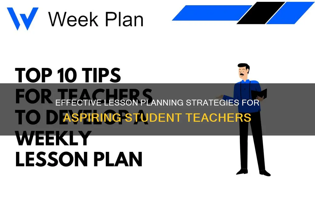 how to lesson plan a student teacher