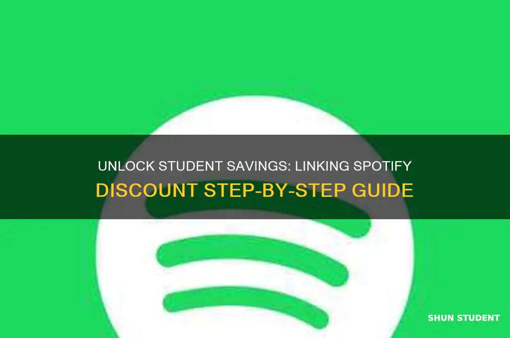 how to link student discount spotify