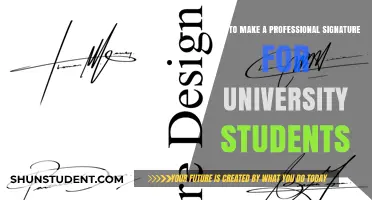 Creating a Professional Signature: A Guide for University Students