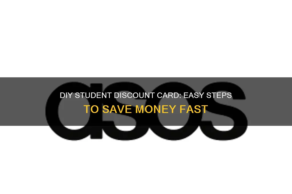 how to make a student discount card