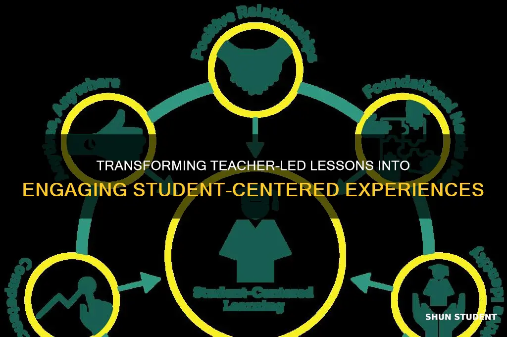 how to make a teacher centered lesson student centered