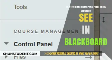 Customizing Blackboard: Setting Your Homepage as the First Stop for Students