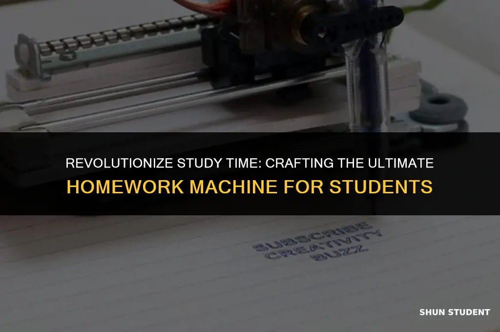 how to make homework machine for students