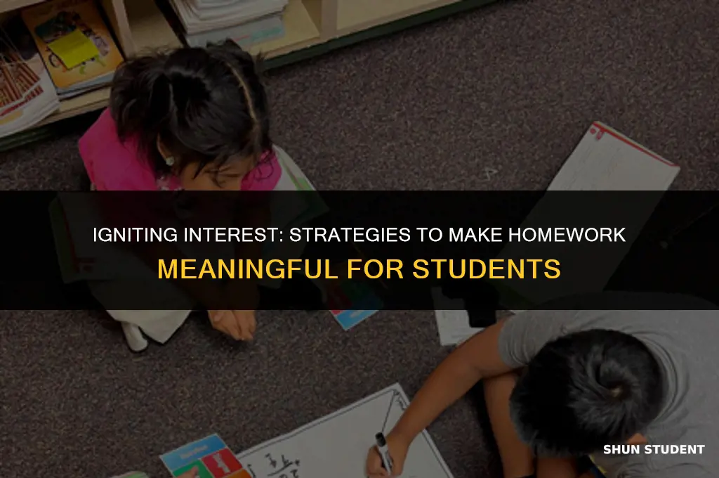 how to make homework matter to students
