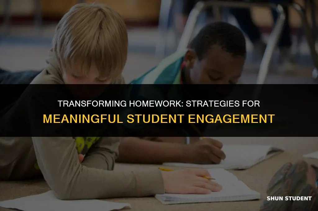 how to make homework meaningful students
