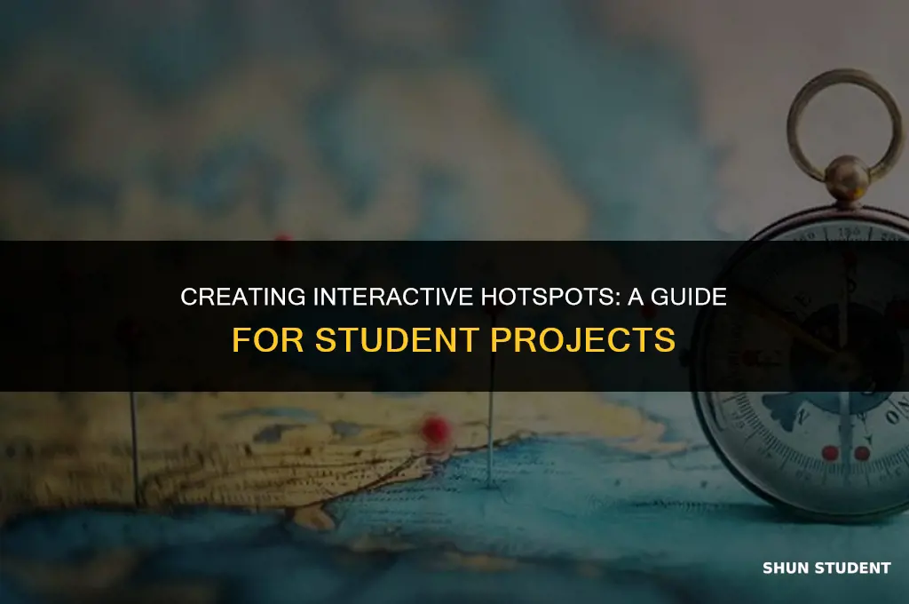 how to make hotspots on a graphic for students