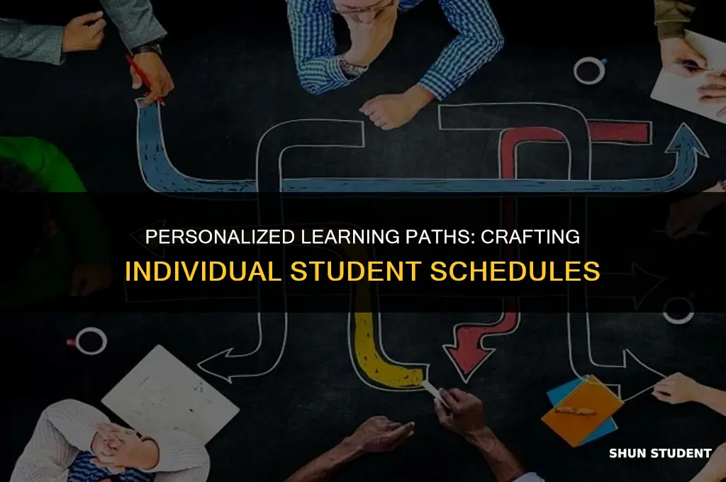 how to make individual student schedules