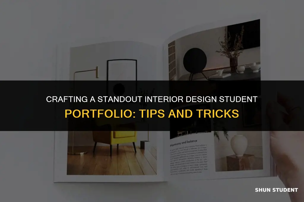 how to make interior design student portfolio