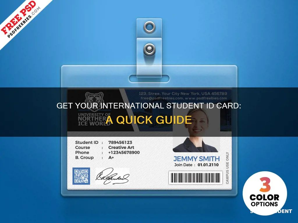 how to make international student id card