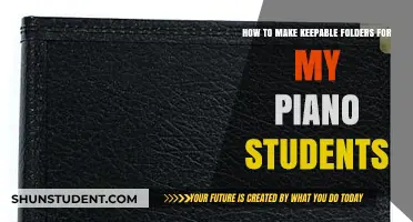 Organizing Piano Practice: Creating Effective Folders for Students