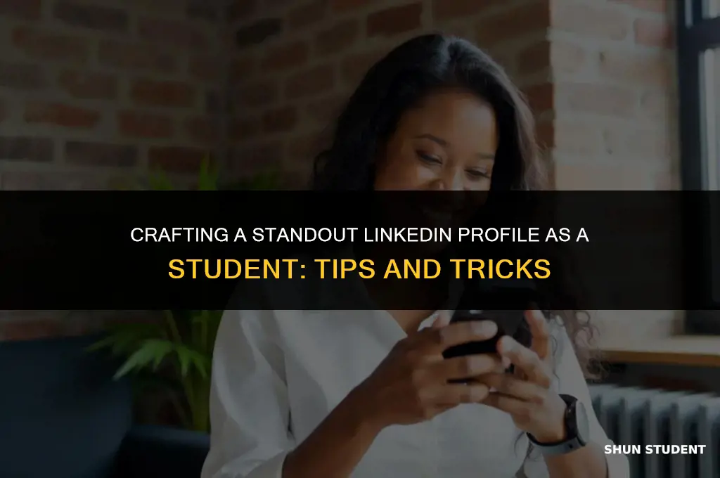 how to make linkedin profile as a student