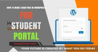 Creating a Secure Student Portal Login Page in WordPress