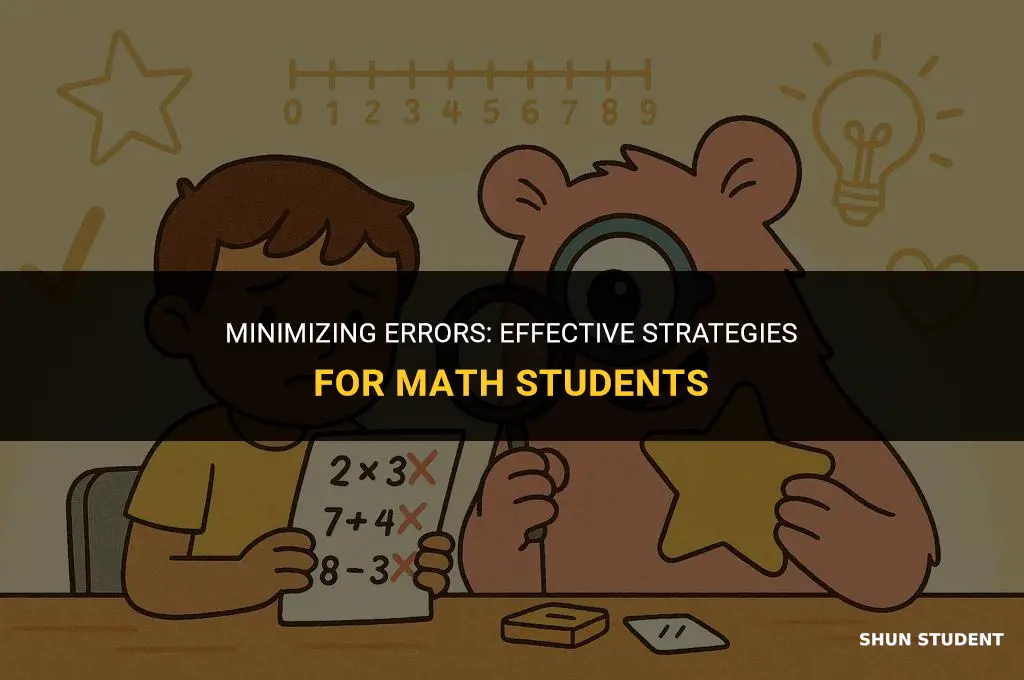 how to make math students make less mistakes