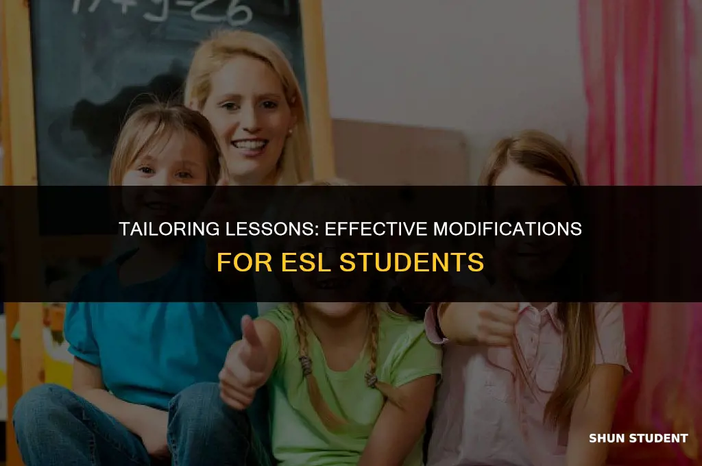 how to make modifications for esl students