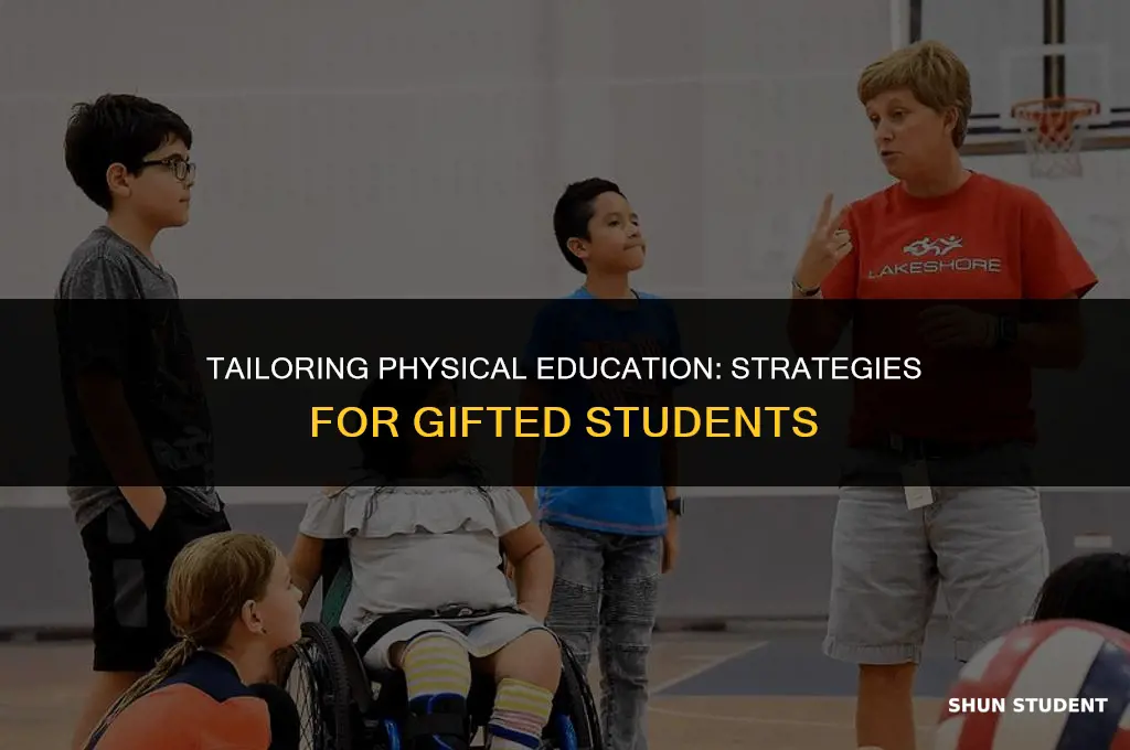 how to make modifications for gifted students in physical education