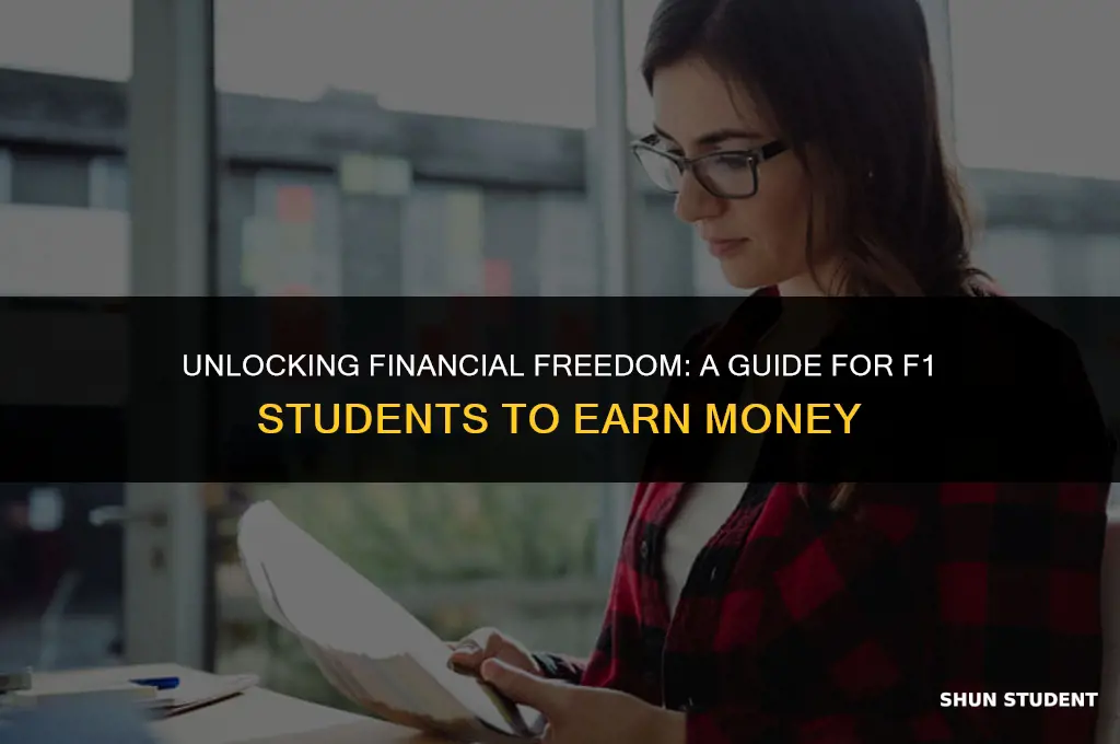 how to make money as a f1 student