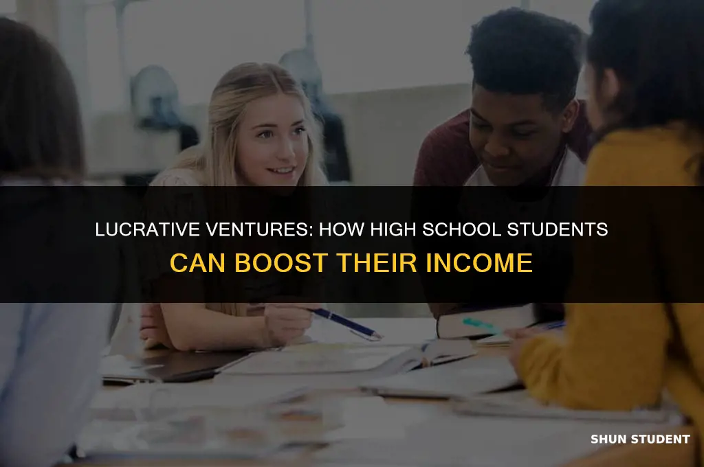 how to make money as a highschool student