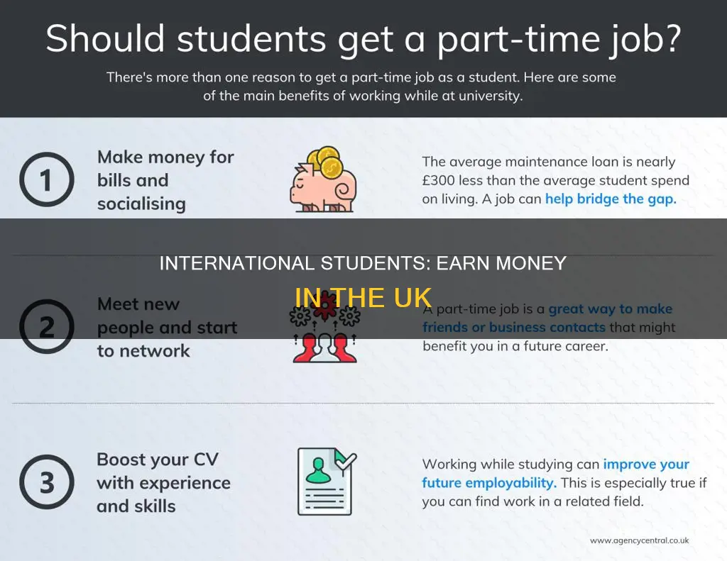 how to make money as an international student in uk