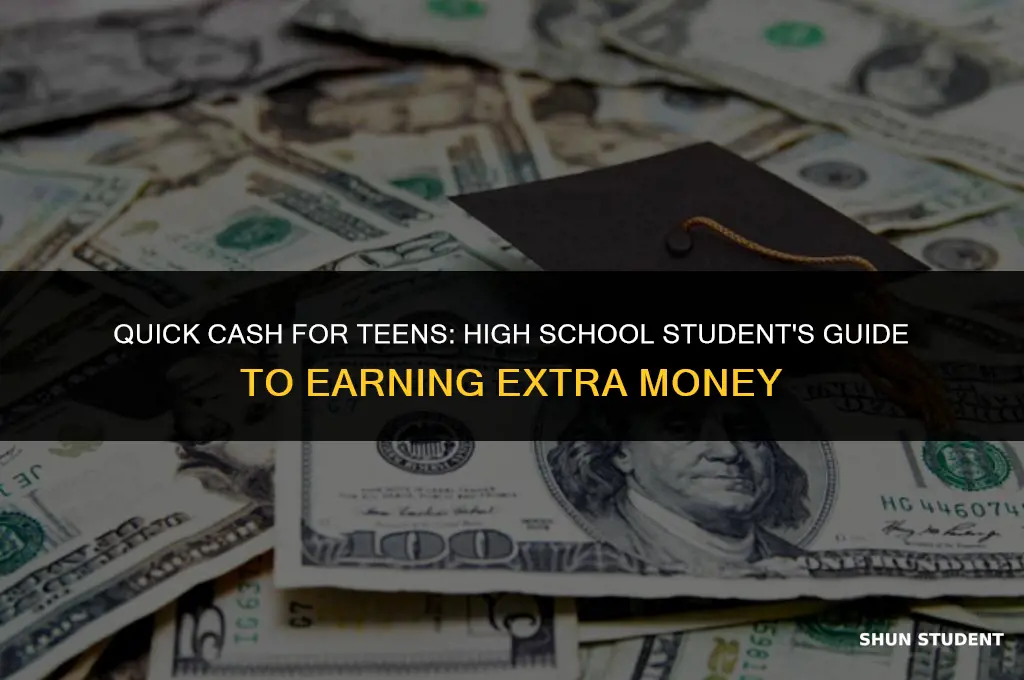how to make money fast as a highschool student