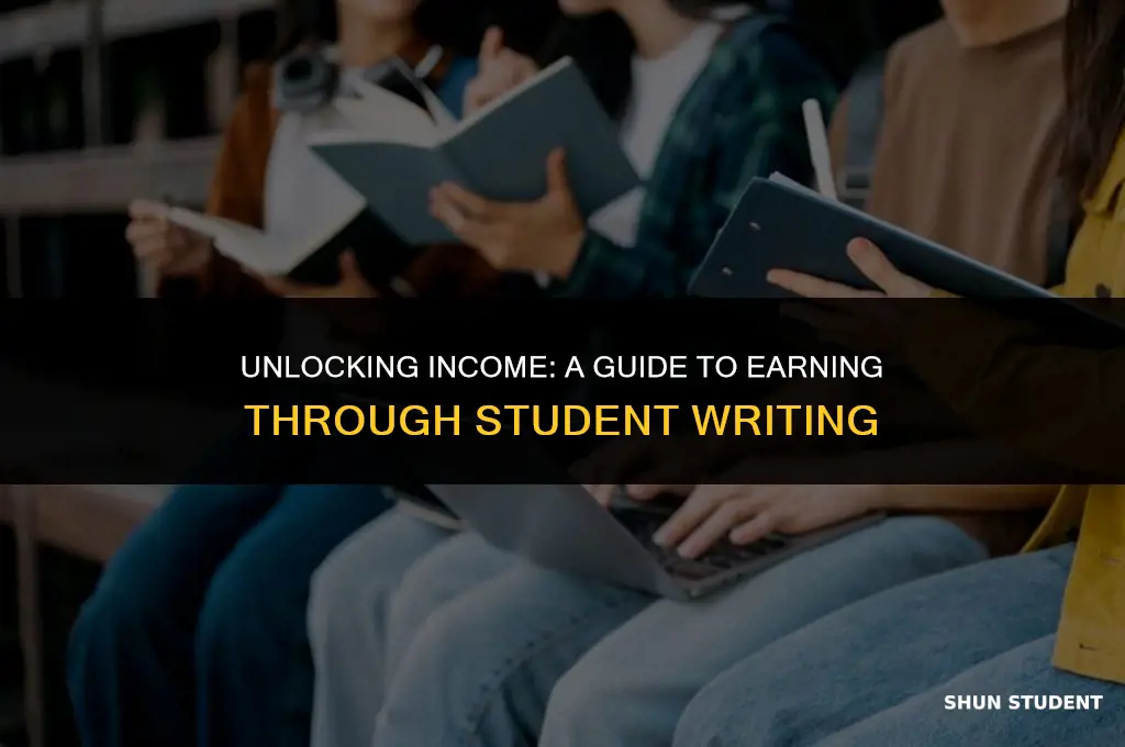 how to make money from writing students