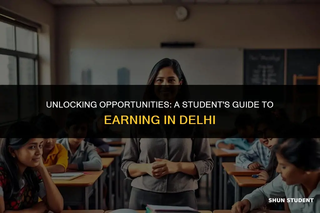 how to make money in delhi for students