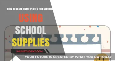 Crafting Personalized Student Name Plates with School Supplies