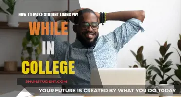 Making Student Loans Work for You While in College