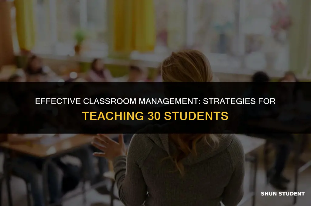 how to manage a class of 30 students