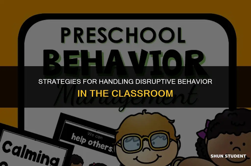 how to manage disruptive students in class