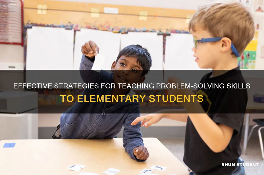 how to math teach problem solving elementary students