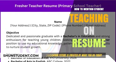 Highlighting Student Teaching Experience on Your Resume: Tips and Strategies