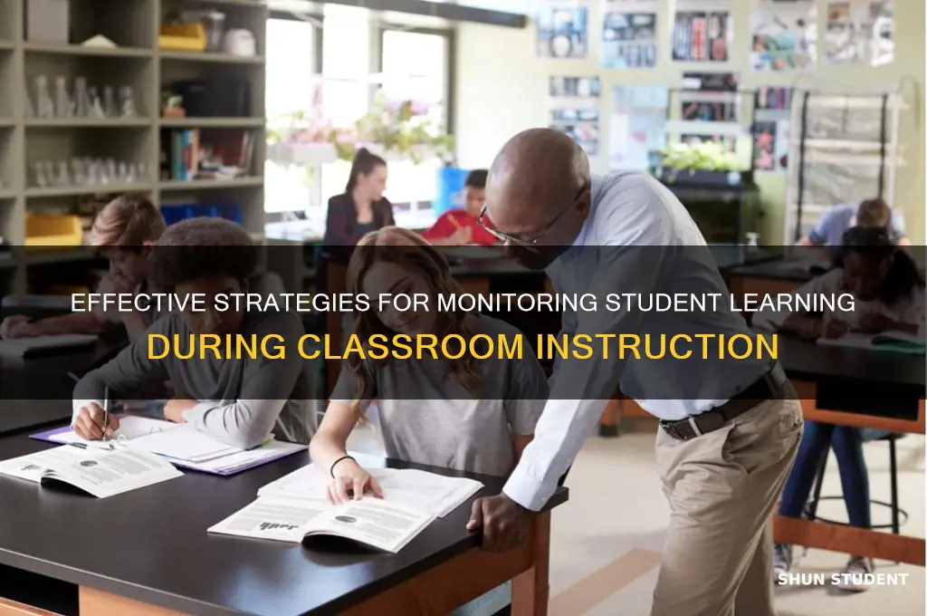how to monitor student learning in the classroom while teaching