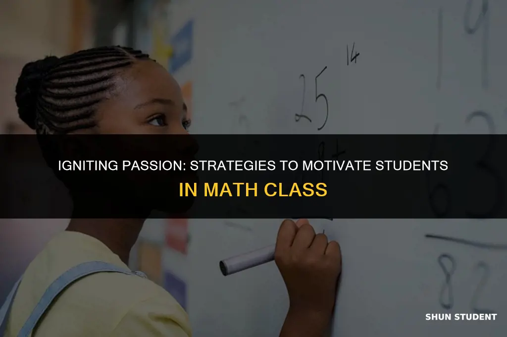 how to motivate students in math class