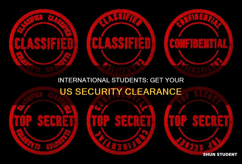how to obtain security clearance in usa for international students
