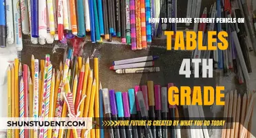 Creative Ways to Organize Student Pencils on Tables for 4th Grade