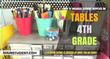 Efficiently Organizing Student Supplies for 4th Grade Tables