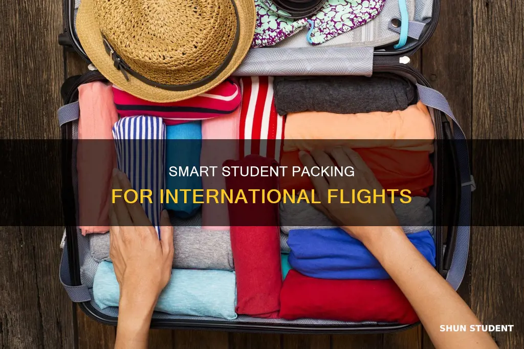 how to pack luggage for international flight for students